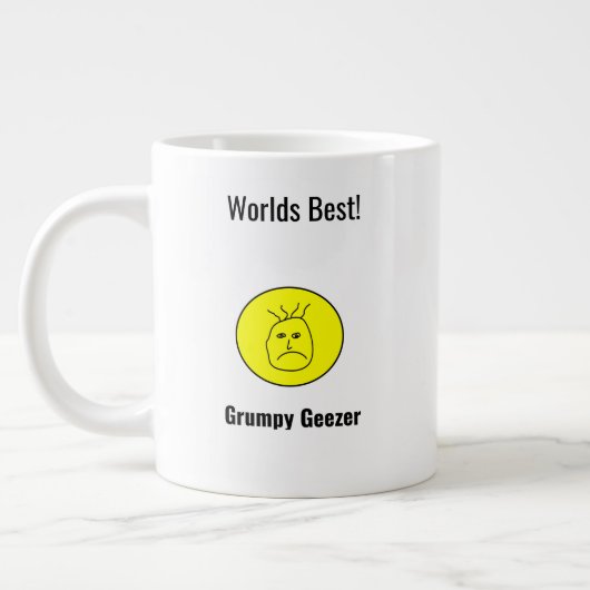 Chagrijnige vent Vaderdag Grote Koffiekop (Links)