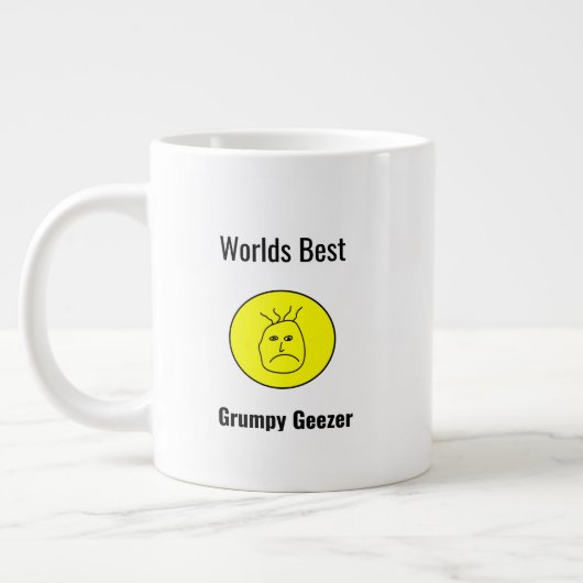 Chagrijnige vent Vaderdag Grote Koffiekop (Links)