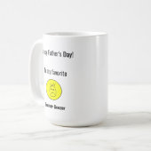 Chagrijnige vent Vaderdag Koffiemok (Voorkant links)