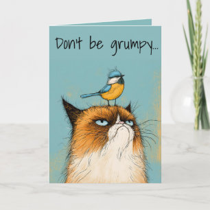 Chagrijnige Verjaardag Kat Kaart
