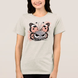 Chagrijnige Vlinder Tri-Blend Shirt
