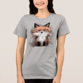 Chagrijnige Vos Tri-Blend Shirt (Voorkant)