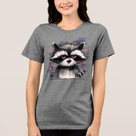 Chagrijnige wasbeer Tri-Blend shirt