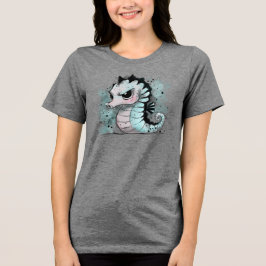 Chagrijnige zeepaard Tri-Blend shirt