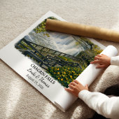 Chagrin Falls Ohio Poster, Aquarel, Op Maat Poster