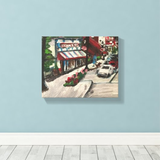 "Chagrin Herfsten" Ohio Schilting door Willowcatde Canvas Afdruk (Insitu (Houten vloer))