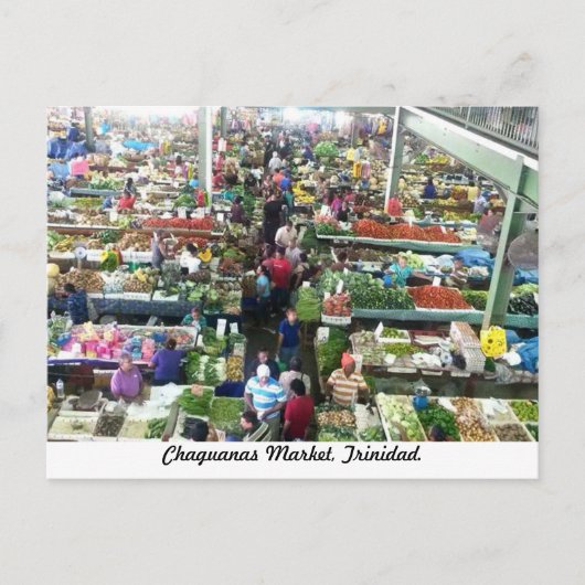 Chaguanas Market, Trinidad Briefkaart (Voorkant)