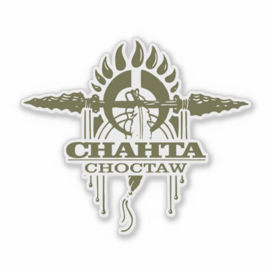 Chahta (Choctaw) 2o Sticker (Voorkant)