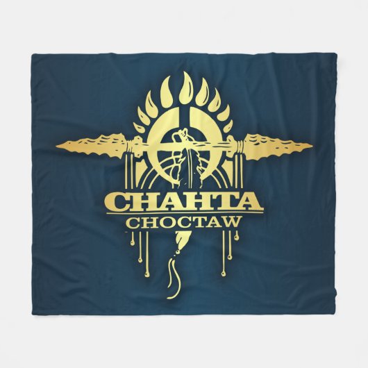 Chahta (Choctaw) Fleece Deken (Voorkant (Horizontaal))