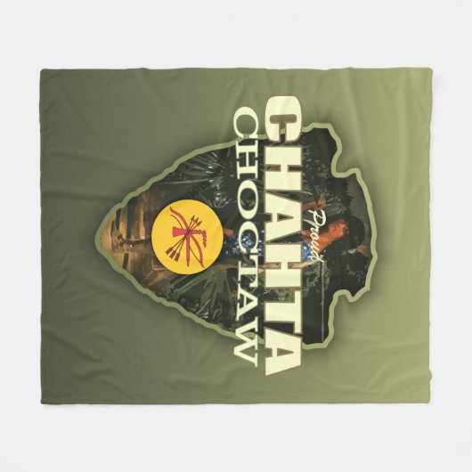 Chahta (pijlpunt) fleece deken (Voorkant (Horizontaal))