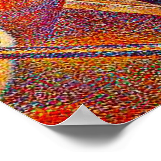 Chahut, door Georges-Pierre Seurat Poster (Hoek)