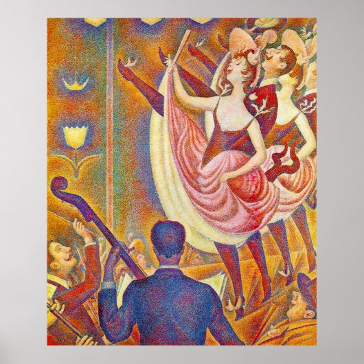 Chahut, door Georges-Pierre Seurat Poster (Voorkant)
