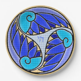 Chai Art Nouveau Mozaïek Papieren Bordje