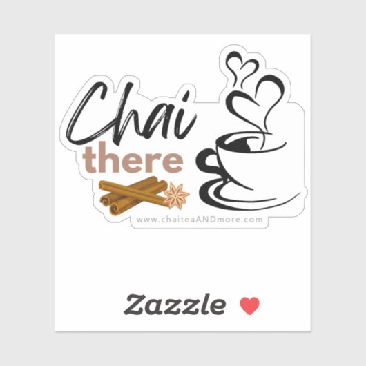 Chai Black Tea Pun - Chai Daar Sticker (Vel)