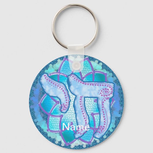 Chai Blue Sleutelhanger (Voorkant)