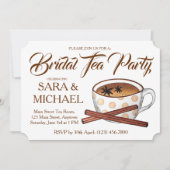 Chai Bridal Wedding Shower Teacup Tea Party Kaart (Voorkant)