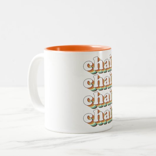 Chai Chai Chai Chai - Tea Lovers Tweekleurige Koffiemok (Voorkant links)