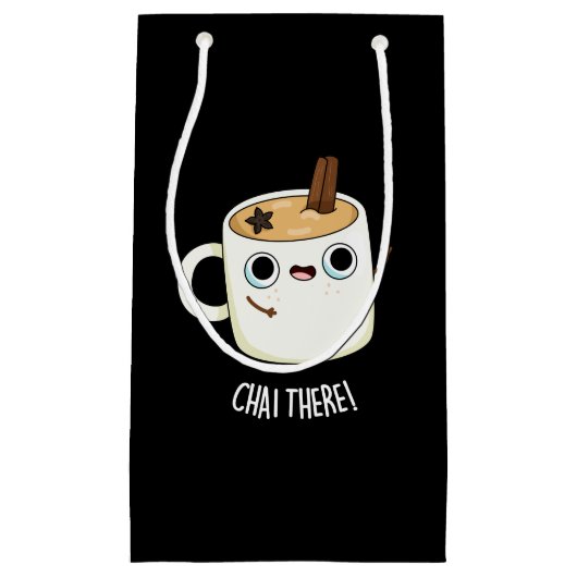 Chai Daar Funny Chai Tea Pun Dark BG Klein Cadeauzakje (Voorkant)