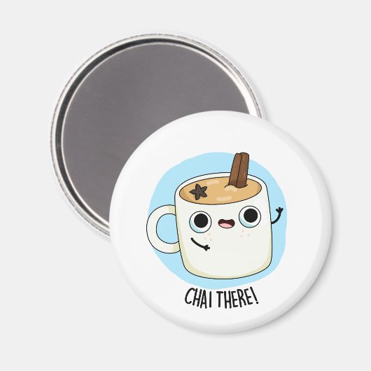 Chai Daar Funny Chai Tea Pun Magneet (Voorkant / Achterkant)