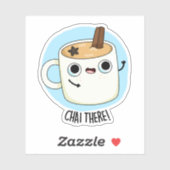 Chai Daar Funny Chai Tea Pun Sticker (Vel)
