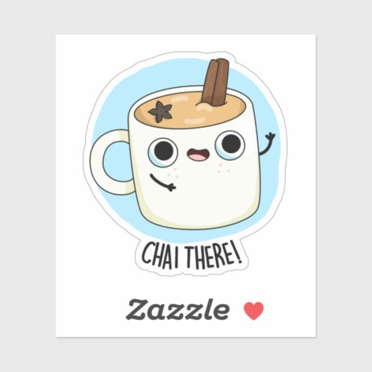 Chai Daar Funny Chai Tea Pun Sticker (Vel)