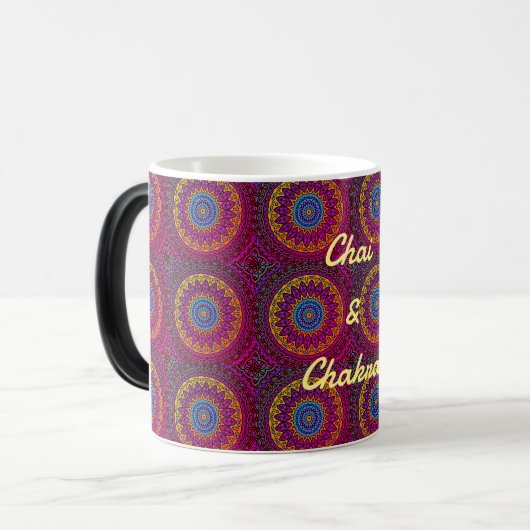 Chai en Chakra Yoga Thee Magische Mok (Voorkant links)