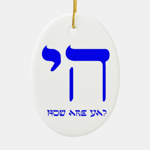 Chai, hoe gaat het? keramisch ornament