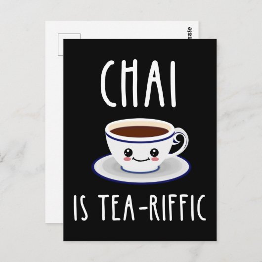 Chai is Tea-Riffic Briefkaart (Voorkant / Achterkant)