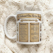 Chai-kruidenrecept Rustic Pantry-label Koffiemok