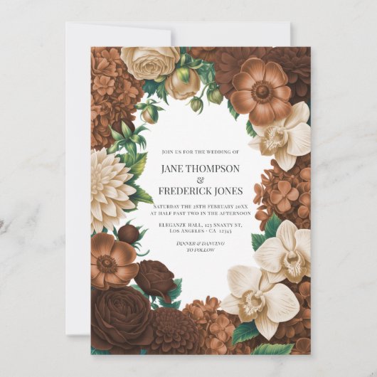 Chai Latte, Burnished Copper & Coffee Quartz Kaart (Voorkant)