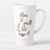 Chai Latte Pun Koffiewinkel Merch Mok (Rechts)