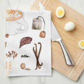 Chai Latte Recipe | Thanksgiving Friendsgiving Theedoek (Quarter Fold)