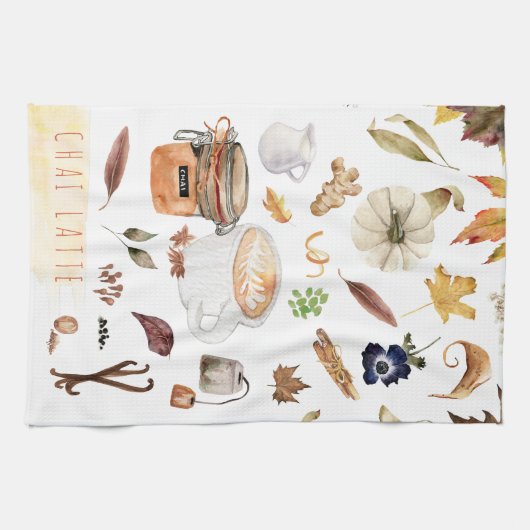 Chai Latte Recipe | Thanksgiving Friendsgiving Theedoek (Horizontaal)