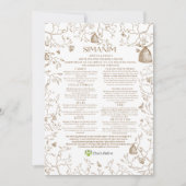 Chai Lifeline Custom Simanim Kaart (Voorkant)