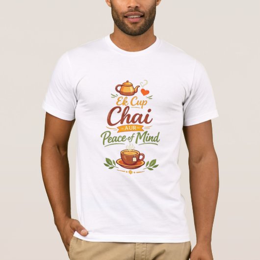 "Chai Lost Alles - Grappige Hindi Quote T-Shirt (Voorkant)