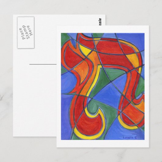 Chai Mosaic-Briefkaart Briefkaart (Voorkant / Achterkant)