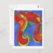 Chai Mosaic-Briefkaart Briefkaart (Voorkant / Achterkant)