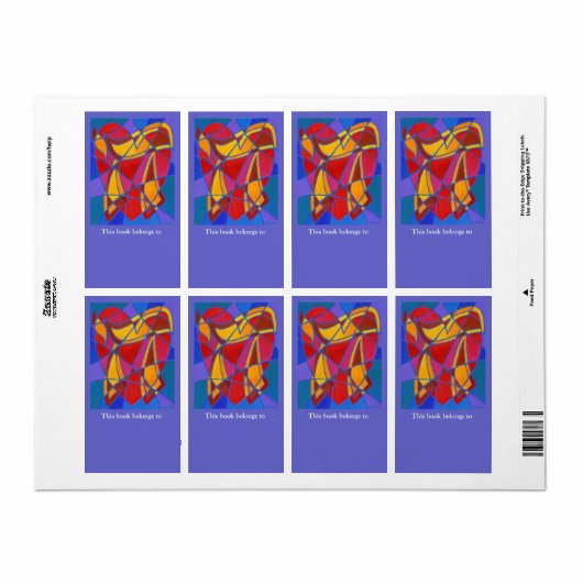 Chai Mosaic IV Boekplaat Label (Full Sheet)