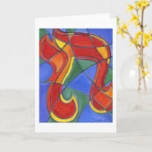 Chai Mosaic Note Kaart (Gele Bloem)