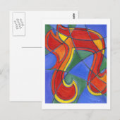 Chai Mozaïek Ansichtkaart Briefkaart (Voorkant / Achterkant)