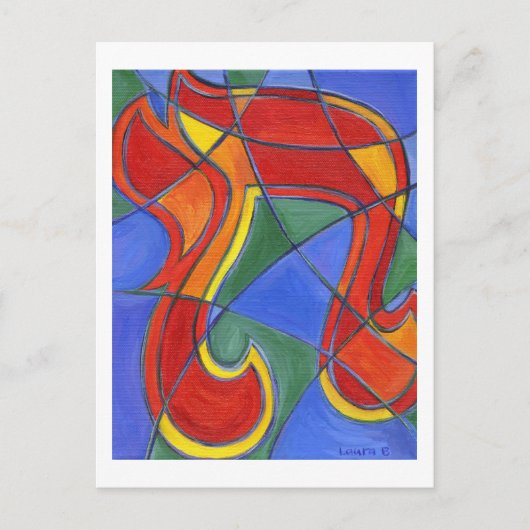 Chai Mozaïek Ansichtkaart Briefkaart (Voorkant)