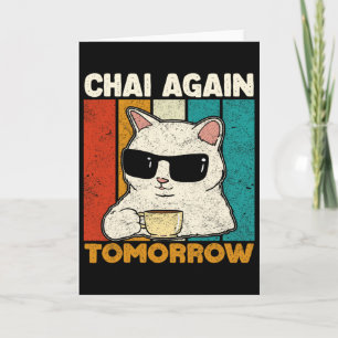 Chai Opnieuw Morgen Funny Chai Thee Liefhebbers Co Kaart