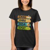 Chai Samosa Dosa Repeat  Tea  Costume Tea T-shirt (Voorkant)