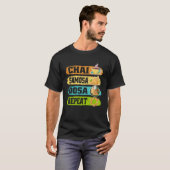Chai Samosa Dosa Repeat  Tea  Costume Tea T-shirt (Voorkant volledig)