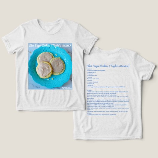 Chai Sugar Cookies Tri-Blend Shirt (Ontwerp Voorkant & Achterkant)