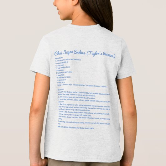 Chai Sugar Cookies Tri-Blend Shirt (Achterkant)