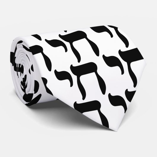 Chai Symbol Stropdas (Opgerold)