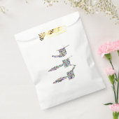 Chai-symbool gemaakt met Gemstone in All Colors Bedankzakje (Gezegeld)