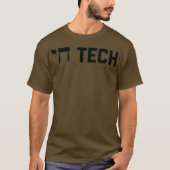 Chai Tech Funny Hebrew Hi-Computer Software T-shirt (Voorkant)
