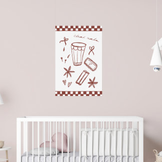 Chai Wala checkered illustratie Poster